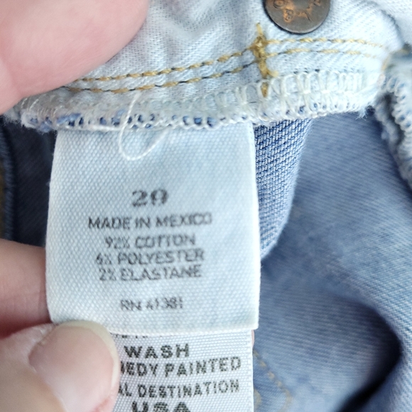 POLO RALPH LAUREN Women's Tompkins Skinny Crop Paint Splatter Jeans Size 29 - Picture 3 of 16